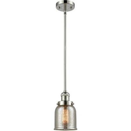 Innovations Lighting 1 Light Vintage Dimmable Led Small Bell 5 Inch Mini Pendant, 698176 201S-PN-G58-LED